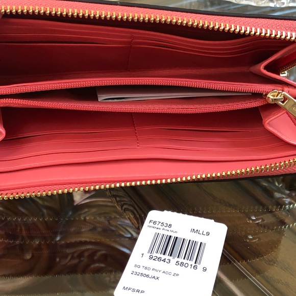 NWT Coach tssd peony md Charlie&LG wallet - Picture 2 of 8